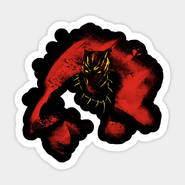 the king Sticker by kharmazero